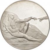 France, Medal, Le gnie de Michel Ange, La Cration dAdam, Arts & Culture