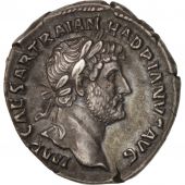 Hadrian, Denarius, 123, Roma, MS(60-62), Silver, RIC:77