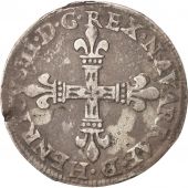France, 1/4 Ecu, Henri III de  Navarre, II de Barn, 1583, Pau, TTB, Argent