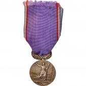 France, Union des Amicales Laques du Nord, Medal, Trs bon tat, Silvered