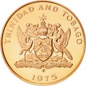 TRINIDAD & TOBAGO, 5 Cents, 1975, Franklin Mint, MS(65-70), Bronze, KM:26