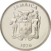 Jamaica, Elizabeth II, 20 Cents, 1976, Franklin Mint, USA, FDC, Copper-nickel