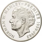 Jamaica, Elizabeth II, 5 Dollars, Norman W. Manley,1976, Franklin Mint, USA, FDC