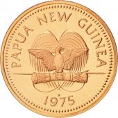 Papua New Guinea, 2 Toea, 1975, Franklin Mint, FDC, Bronze, KM:2