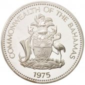 Bahamas, Elizabeth II, 10 Dollars, 1975, Franklin Mint, U.S.A., MS(65-70)