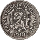Luxembourg, Charlotte, 25 Centimes, 1919, TTB, Iron, KM:32