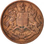 INDIA-BRITISH, 1/12 Anna, 1 Pie, 1835, Madras, VF(20-25), Copper, KM:445