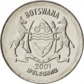 Botswana, 50 Thebe, 2001, British Royal Mint, MS(64), Nickel plated steel, KM:29