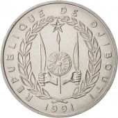 Djibouti, 5 Francs, 1991, Paris, FDC, Aluminium, KM:22
