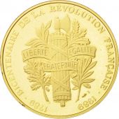 France, Medal, F.M. Arouet de Voltaire, Bicentenaire de la Révolution, History