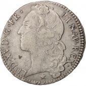 France, Louis XV, 1/2 cu au bandeau, 1/2 ECU, 44 Sols, 1753, La Rochelle