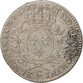 France, Louis XV, 1/2 Écu aux branches dolivier, 1727, Caen, Gadoury 313