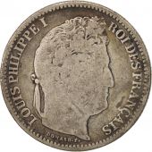 France, Louis-Philippe, 2 Francs, 1834, Strasbourg, B+, Argent, KM:743.3