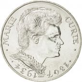 France, Marie Curie, 100 Francs, 1984, Paris, MS(60-62), Silver, KM:955