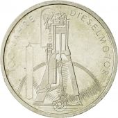 GERMANY - FEDERAL REPUBLIC, 10 Mark, 1997, Stuttgart, MS(63), Silver, KM:192