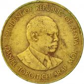 Kenya, 10 Cents, 1986, British Royal Mint, TTB, Nickel-brass, KM:18