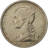 Afrique-quatoriale franaise, 2 Francs, 1948, Paris, ESSAIS, SUP, Copper-nickel