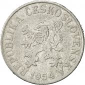 Czechoslovakia, 10 Haleru, 1954, EF(40-45), Aluminum, KM:38