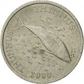 Croatia, 2 Kune, 2000, AU(55-58), Copper-Nickel-Zinc, KM:21