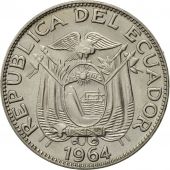 Ecuador, 10 Centavos, Diez, 1964, AU(55-58), Nickel Clad Steel, KM:76c