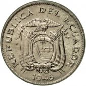 Ecuador, 5 Centavos, Cinco, 1946, AU(55-58), Copper-nickel, KM:75b