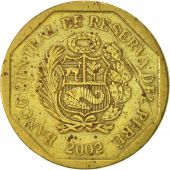 Peru, 10 Centimos, 2002, Lima, EF(40-45), Brass, KM:305.4