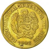 Peru, 20 Centimos, 1993, Lima, EF(40-45), Brass, KM:306.1
