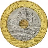 France, Mont Saint Michel, 20 Francs, 1994, Paris, AU(55-58), Tri-Metallic