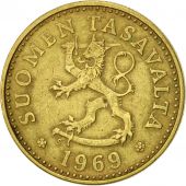Finland, 10 Pennia, 1969, AU(55-58), Aluminum-Bronze, KM:46