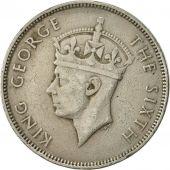 Mauritius, George VI, Rupee, 1951, EF(40-45), Copper-nickel, KM:29.1