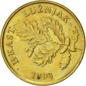 Croatia, 5 Lipa, 1993, AU(55-58), Brass plated steel, KM:5