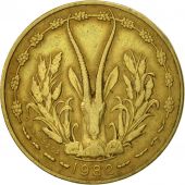 West African States, 5 Francs, 1982, Paris, EF(40-45), Aluminum-Nickel-Bronze