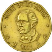 Dominican Republic, Peso, 1993, TTB+, Laiton, KM:80.2