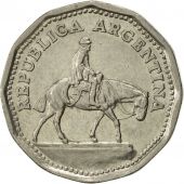 Argentina, 10 Pesos, 1963, AU(55-58), Nickel Clad Steel, KM:60