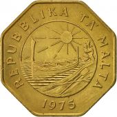 Malte, 25 Cents, 1975, SUP, Laiton, KM:29