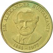 Jamaica, Elizabeth II, Dollar, 1992, Franklin Mint, AU(50-53), Nickel-brass