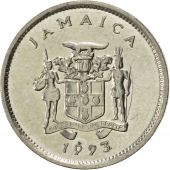 Jamaica, Elizabeth II, 5 Cents, 1993, Franklin Mint, SUP, Nickel plated steel