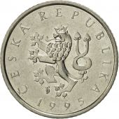 Czech Republic, Koruna, 1995, AU(55-58), Nickel plated steel, KM:7