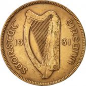 IRELAND REPUBLIC, Penny, 1931, EF(40-45), Bronze, KM:3