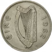 IRELAND REPUBLIC, 1/2 Crown, 1962, AU(55-58), Copper-nickel, KM:16a