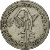 West African States, 50 Francs, 1989, Paris, AU(50-53), Copper-nickel, KM:6