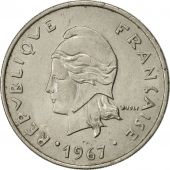 French Polynesia, 20 Francs, 1967, Paris, AU(55-58), Nickel, KM:6