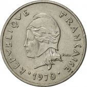 French Polynesia, 20 Francs, 1970, Paris, AU(55-58), Nickel, KM:6
