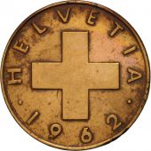 Switzerland, Rappen, 1962, Bern, AU(50-53), Bronze, KM:46