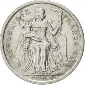Nouvelle-Caldonie, 2 Francs, 1973, Paris, TTB+, Aluminium, KM:14