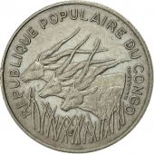 Congo Republic, 100 Francs, 1971, Paris, AU(50-53), Nickel, KM:1