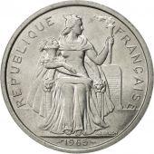 French Polynesia, 5 Francs, 1965, Paris, MS(60-62), Aluminum, KM:4