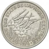 Central African States, Franc, 1974, Paris, AU(55-58), Aluminum, KM:8