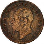 Italie, Vittorio Emanuele II, 5 Centesimi, 1861, Milan, TB, Cuivre, KM:3.2