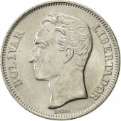 Venezuela, 2 Bolivares, 1989, AU(55-58), Nickel Clad Steel, KM:43a.1